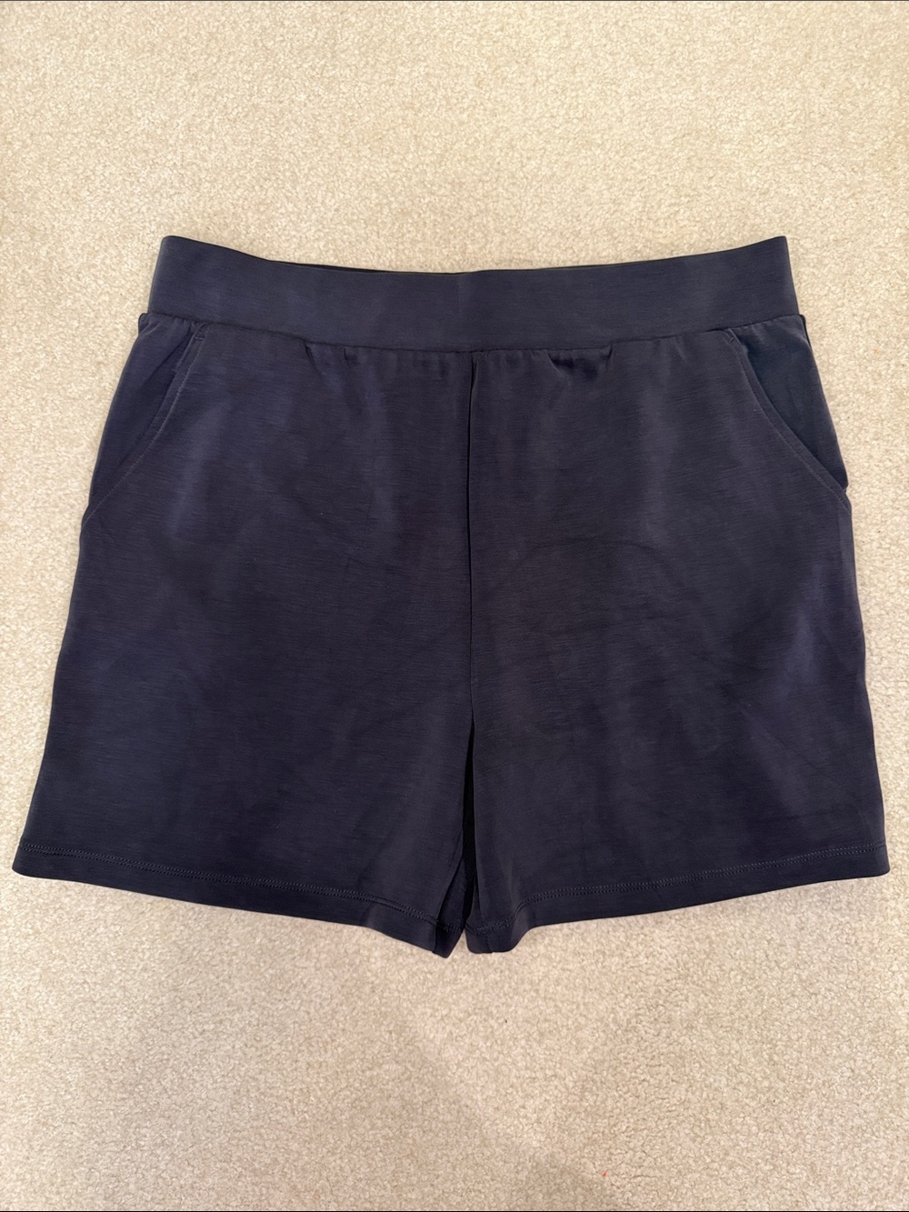 Women's Black Pull-On Casual Shorts